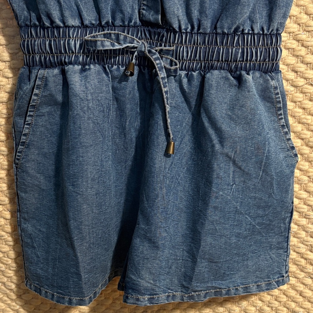 Indulge Dark Blue Denim Jumpsuit - Picture 7 of 11